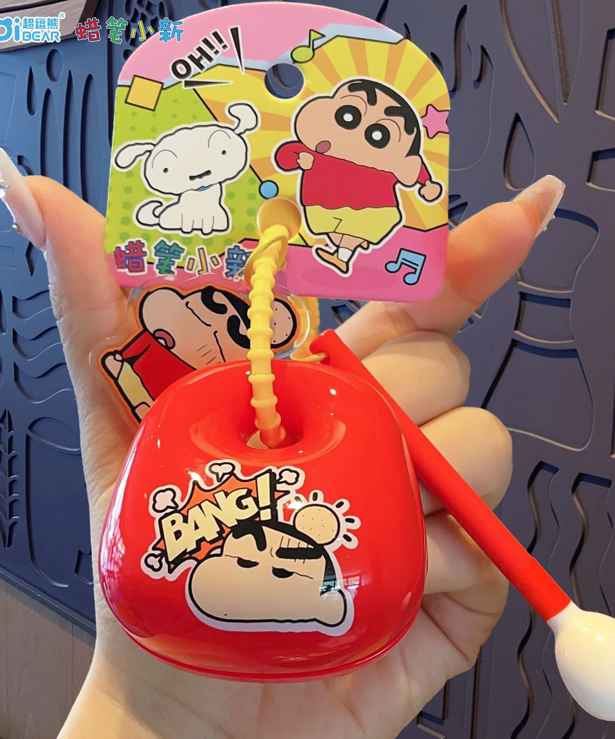 Crayon Shin-chan Keychain Anime Doll Pendant Keyrings for Men Women Phone Bag Hanging Jewelry Decoration Car Key Ring