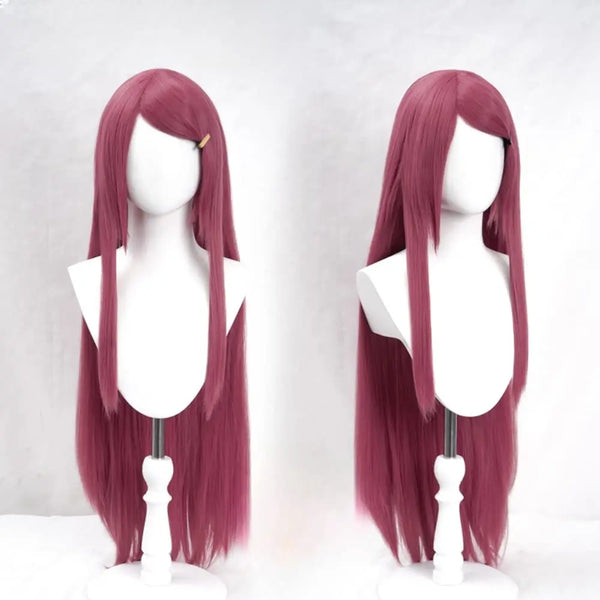 Anime Naruto Kushina Uzumaki Cosplay Wig – Heat Resistant Wine Red Long Wig