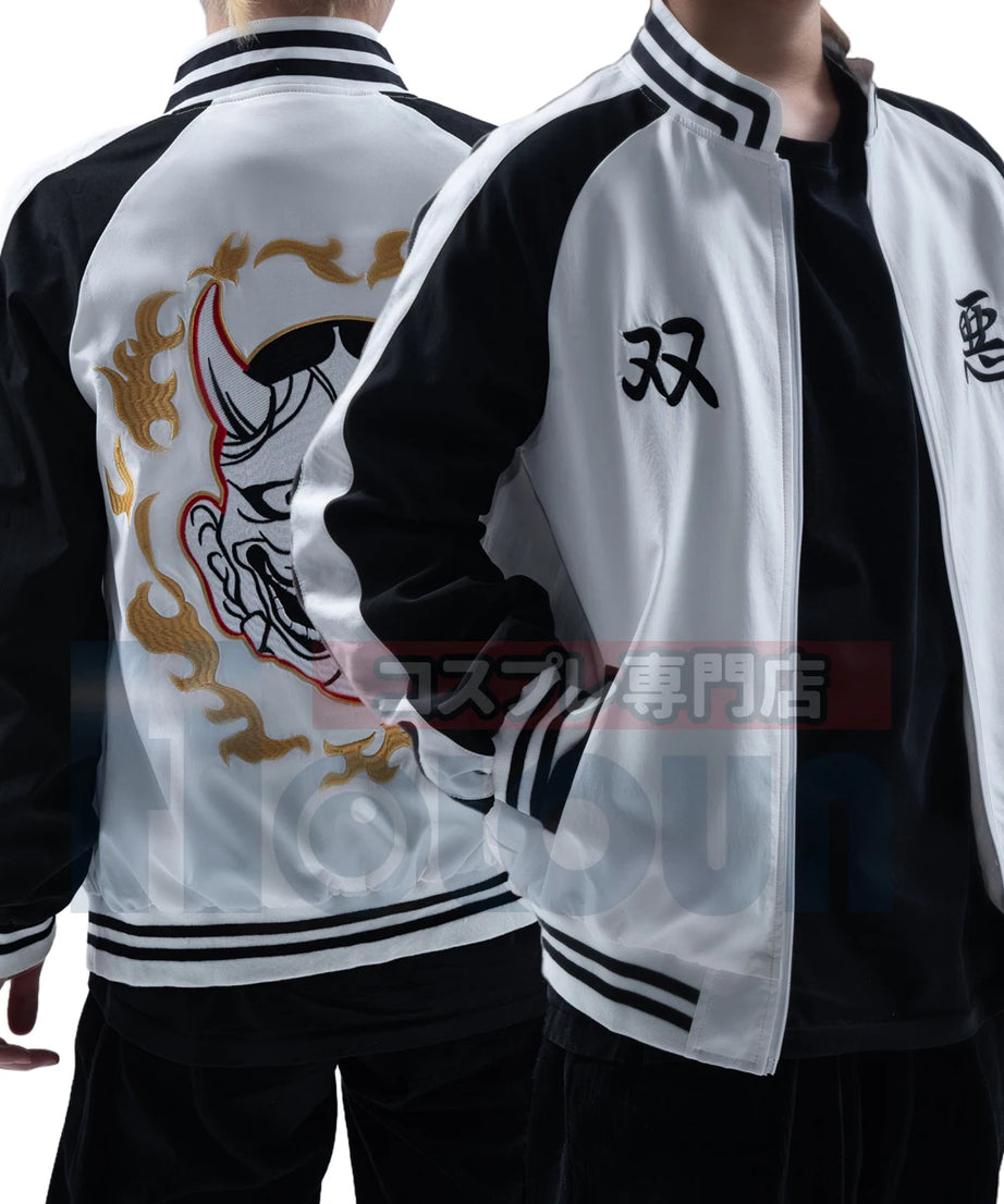 Anime Costume Souta Nahoya Kawata Jacket Smiley Angry High Density Embroidery Casual Wear Halloween Gift