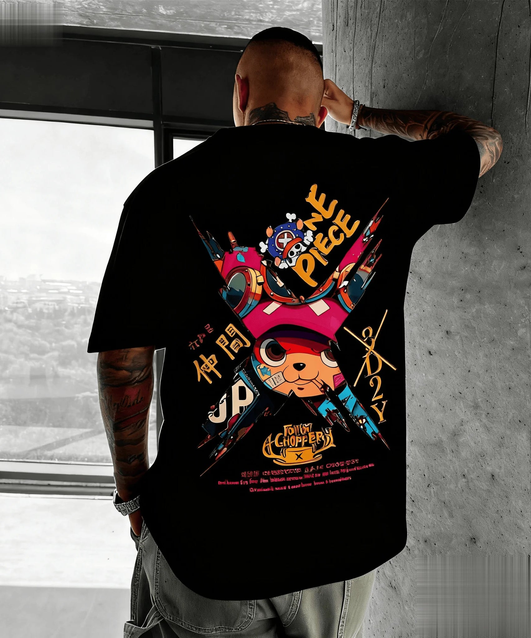 New One Piece Chopper Anime T Shirt Men Women Cotton Short Sleeve Tee Summer Cartoon Graphic Streetwear Casual Top Oversized Y2k