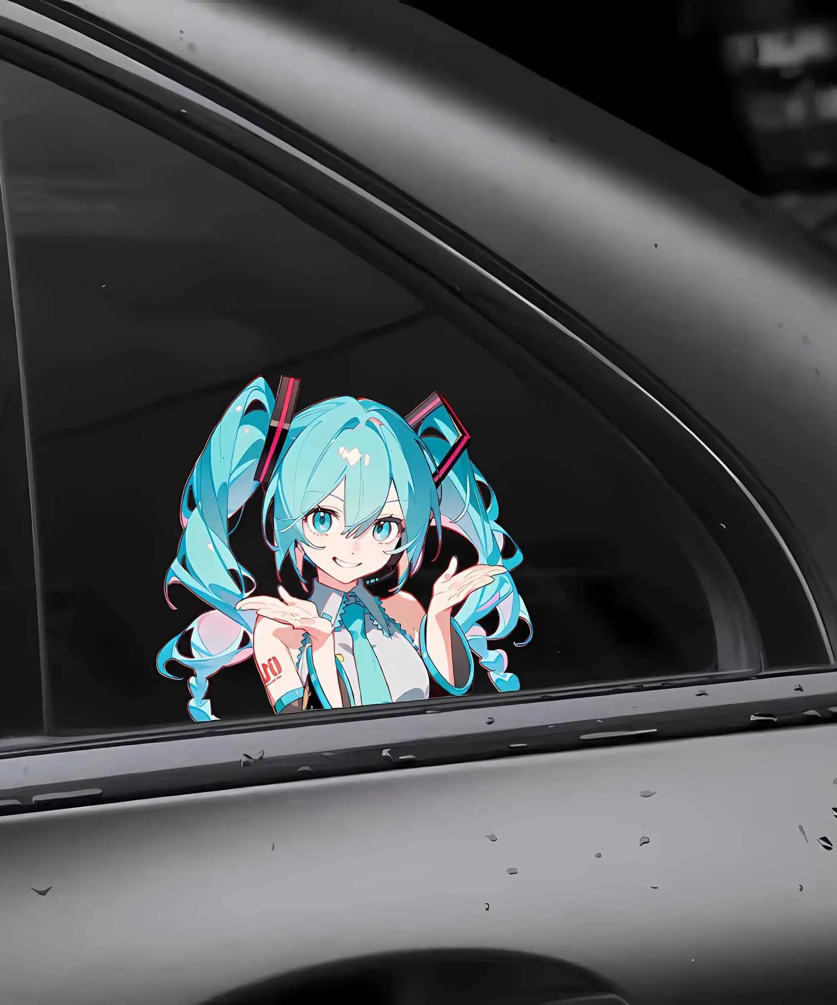 Hatsune Miku MIKU anime Animation Waterproof Car Sticker Personalized Decoration Electric Vehicle iPad Sticker