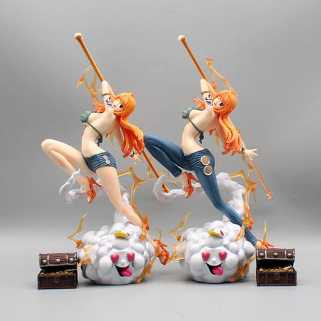 30cm One Piece Anime figures Nami Figure Zeus Action Figurine Sexy Pvc Gk Statue Collectible Model Decoration Ornament Toy Gift