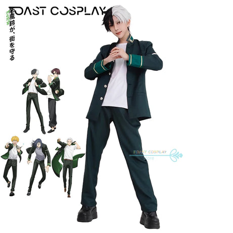 Hayato Suo Cosplay Anime Wind Breaker Cosplay Costume School Uniform Halloween Party Suit Anime WIND BREAKER Role Play Costume