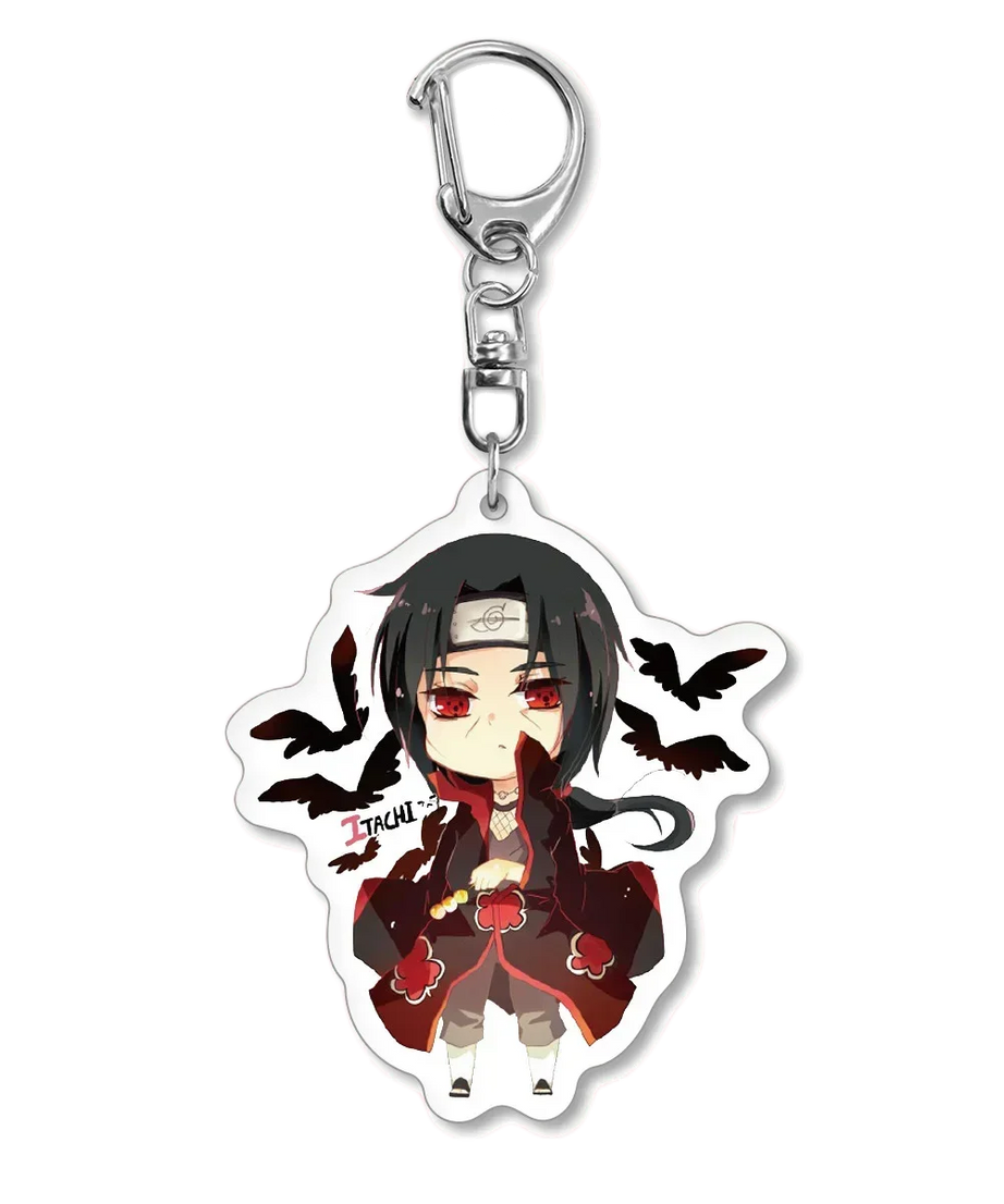 Naruto Keychain Key Accessories Acrylic Key Holder Kakashi Key Chain Ring Jewelry Bag Pendant for Girl Trinket Gift New