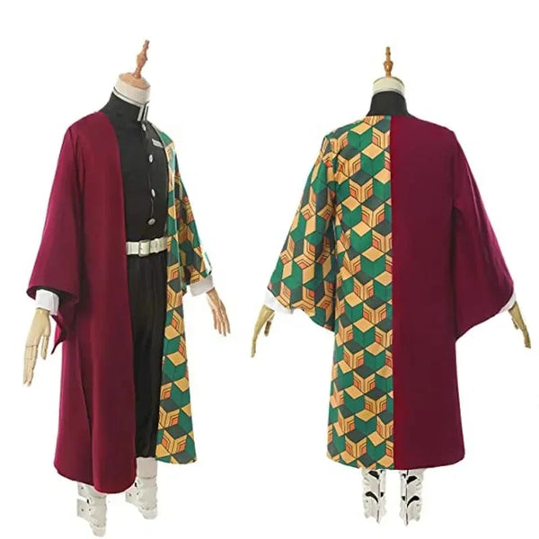 Anime Demon Slayer Tomioka Giyuu Cosplay Costume – Uniform & Wig Set