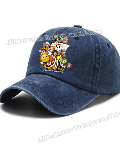 One Piece Baseball Cap Men Anime Printed Snapback Hat Adult Women Summer Sunshade Caps Unisex Hip Hop Casual Adjustable Hat Gift