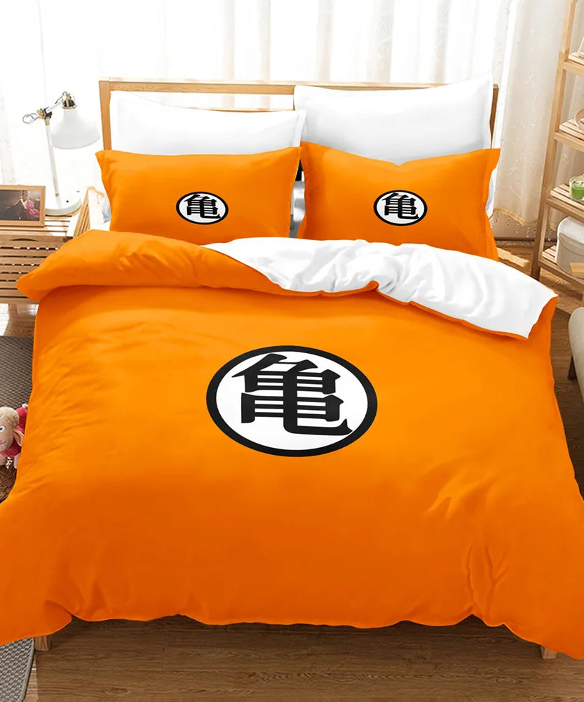 Anime Dragon Ball Duvet Comforter Quilt Cover Set Super Saiyan Bedding Set Anime Car Bed Bedroom Home Children Bedroom Gifts
