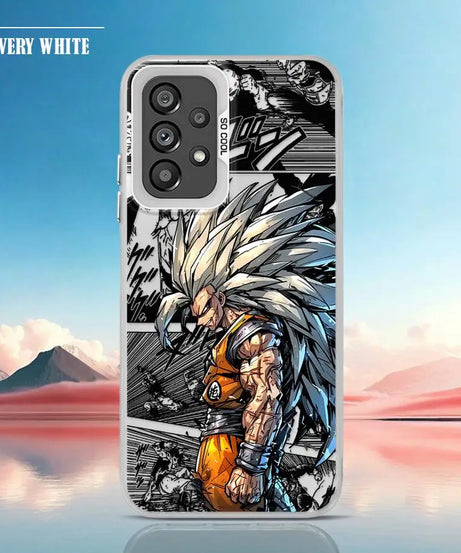 Shell Case for Samsung Galaxy A35 A26 A36 A53 A71 A72 A51 A56 A73 A55 A54 A52 Dragon Ball Son Goku Cool