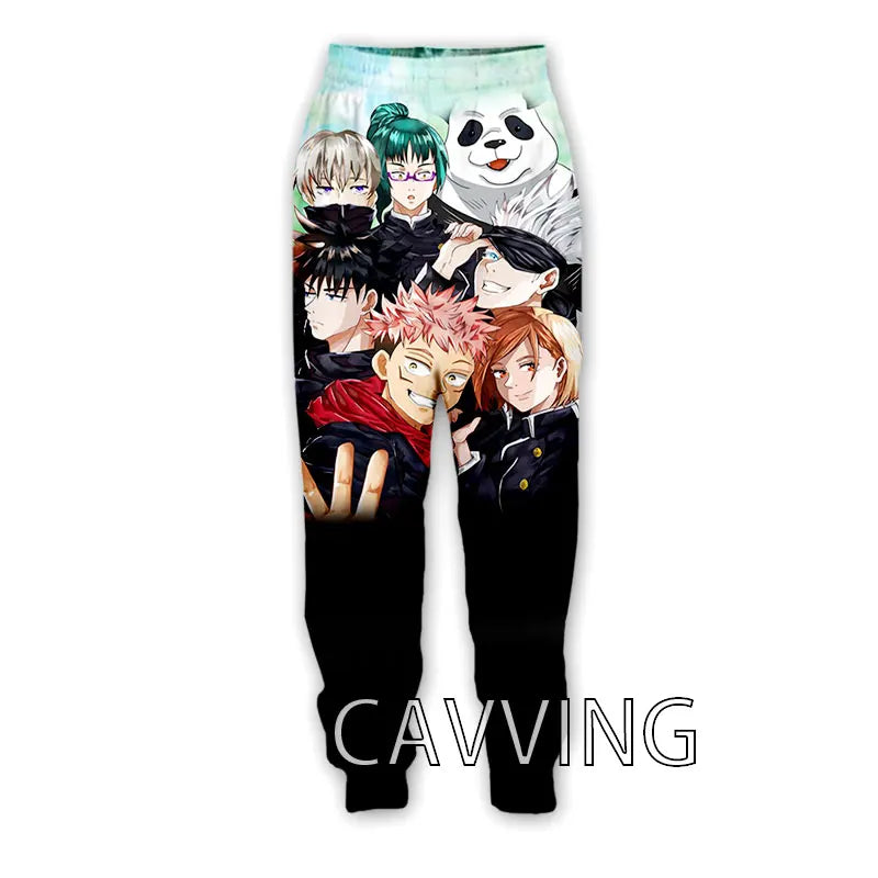 New Fashion 3D Print Anime Jujutsu Kaisen Casual Pant Sport Sweatpants Straight Pants Jogging Pants Trousers for Women/Men