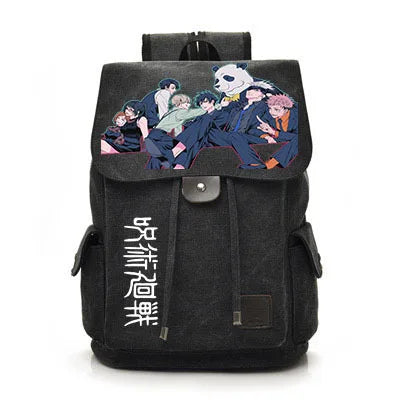 Jujutsu Kaisen Anime Backpack Cosplay Gojo Unisex Students School Bag Large Capacity Bookbag Laptop Travel Rucksack Outdoor Bag