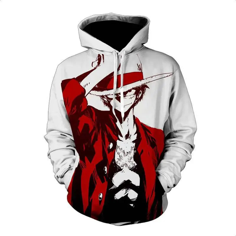 Anime One Piece Luffy Trafalgar D. Water Law Hoodie Cosplay Costume Long Sleeve Sweatshirt Sweater Zip Up Coat Jackets