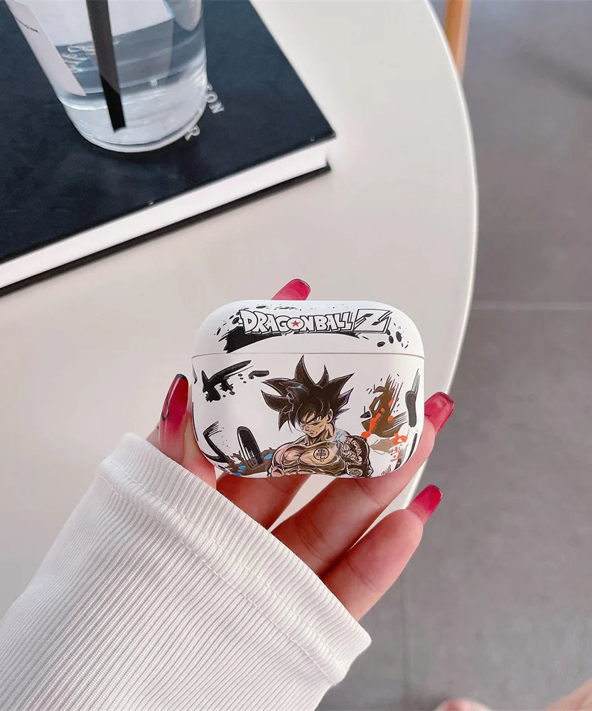 Anime Dragon Ball Son Goku Earphone Case for Airpods 1/2 3 Pro 2 4 2024 Buu Vegeta Wireless Bluetooth Headset Protective Cover