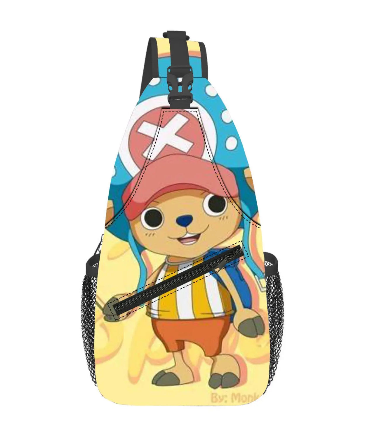 New One Piece Animation Peripheral Kawaii Chopper Portable Large Capacity Crossbody Bag Cute Creative Waist Bag Gift Wholesale