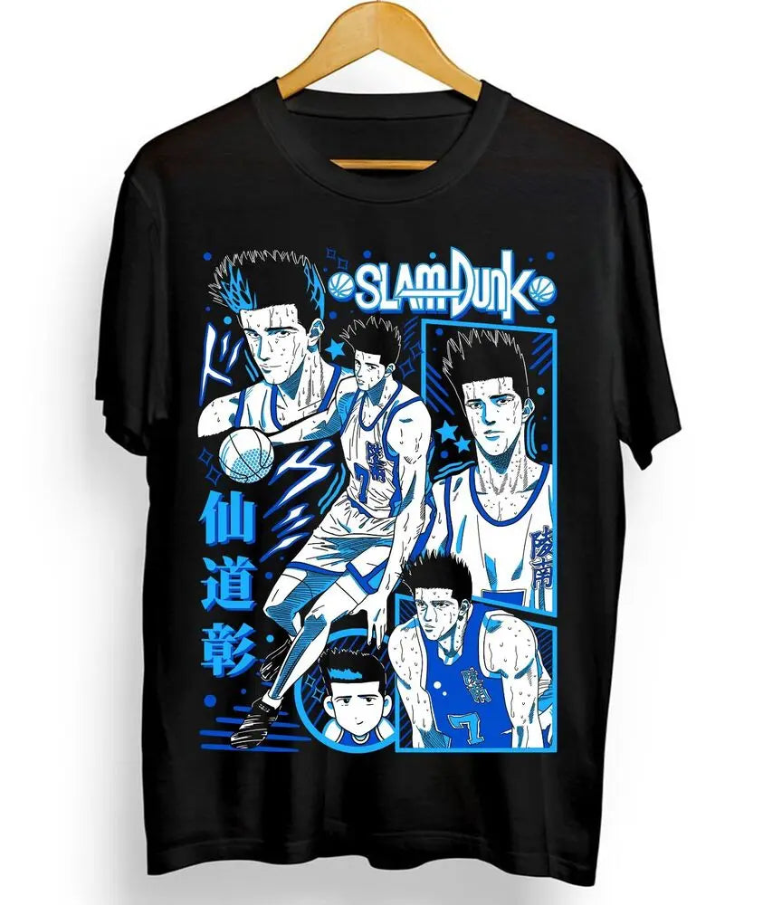 Slam Dunk T-shirt Slam Dunk Team Basketball New Anime Sport Gifts Shirt All Size