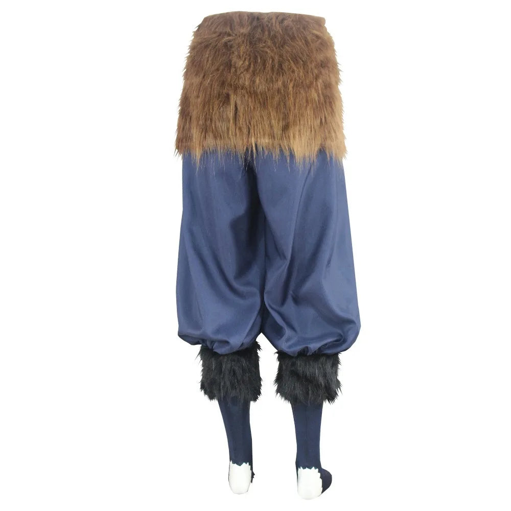 Anime Demon Slayer Inosuke Hashibira Cosplay Costume – Mask & Pants Set 4