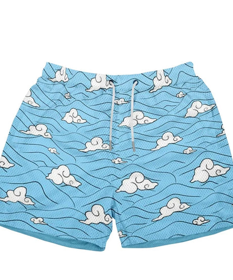 Baki Hanma Anime Shorts – Men's Streetwear Beach Shorts with Elastic Waist