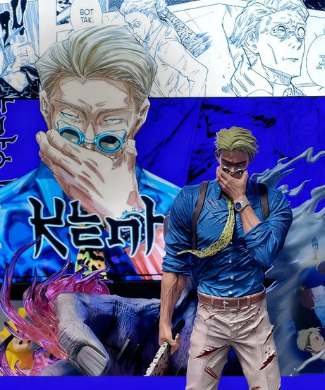 Jujutsu Kaisen 1/6 Nanami Kento 32cm Action Figures PVC 3-Head Statue Collectable Anime Model Toy Exquisite Ornament Boy Gift