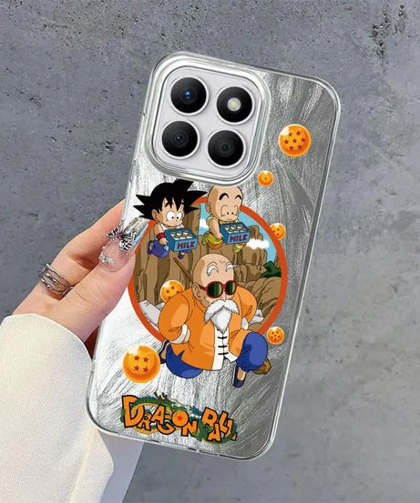Black Soft Shell Phone Case for Honor X9c X9b X8c 200 Pro X9a X8a 200 400 Lite X7b X8b Cute Dragon Ball