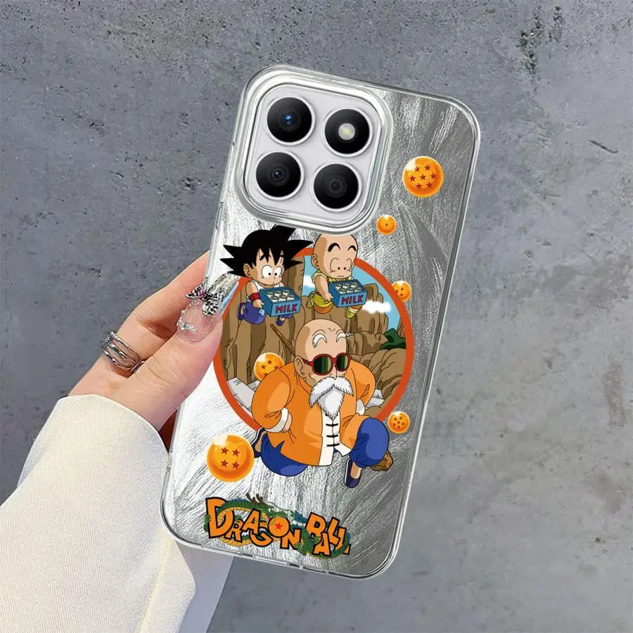 Black Soft Shell Phone Case for Honor X9c X9b X8c 200 Pro X9a X8a 200 400 Lite X7b X8b Cute Dragon Ball