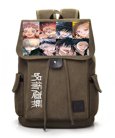 Jujutsu Kaisen Anime Backpack Cosplay Gojo Unisex Students School Bag Large Capacity Bookbag Laptop Travel Rucksack Outdoor Bag