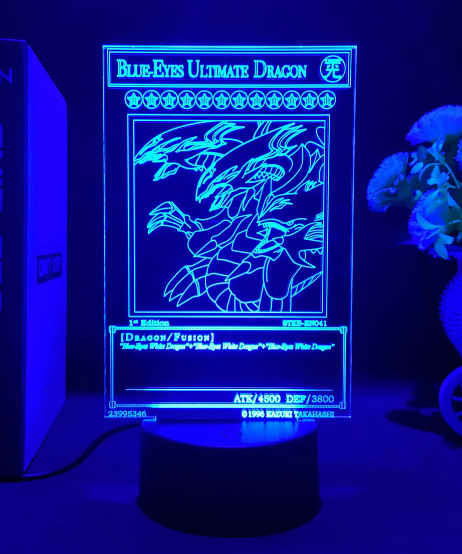 Anime Action Figure Led Night Light Manga Yu Gi Oh Dark Magician Girl for Kid Bedroom Decor Lamp Kawaii Room Decor Light