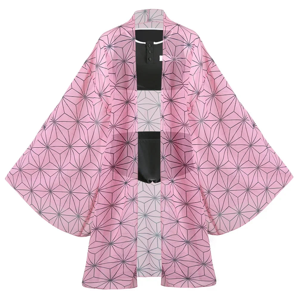 New Swimsuit Anime Demon Slayer Kochou Shinobu Kamado Cosplay Costume Kimono Agatsuma Zenitsu Sexy Bikini Beach Summer Halloween