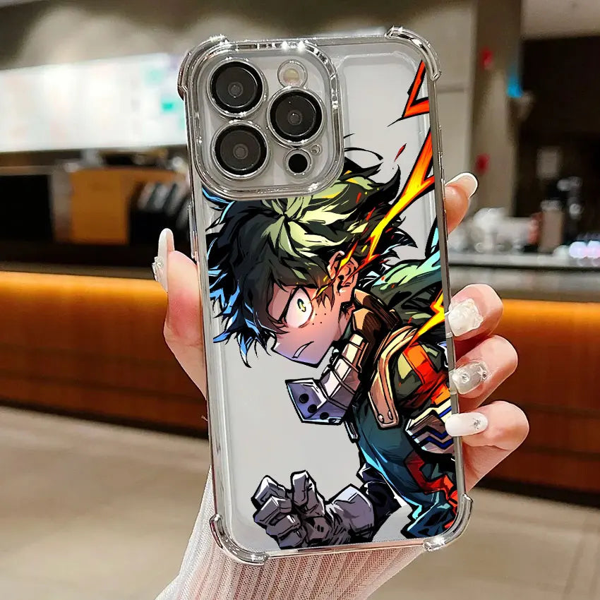 Deku Bakugo Anime Case For Samsung Galaxy A56 A55 A54 A52 A53 5G A36 A34 A35 A33 A50 A73 A26 A25 A16 A06 Clear Soft Phone Cover