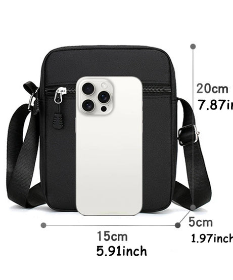 One Piece Men Shoulder Bag Anime Luffy Zoro Boy Oxford Cloth Crossbody Zipper Messenger Bags Outdoor Travel Small Phone Pouch