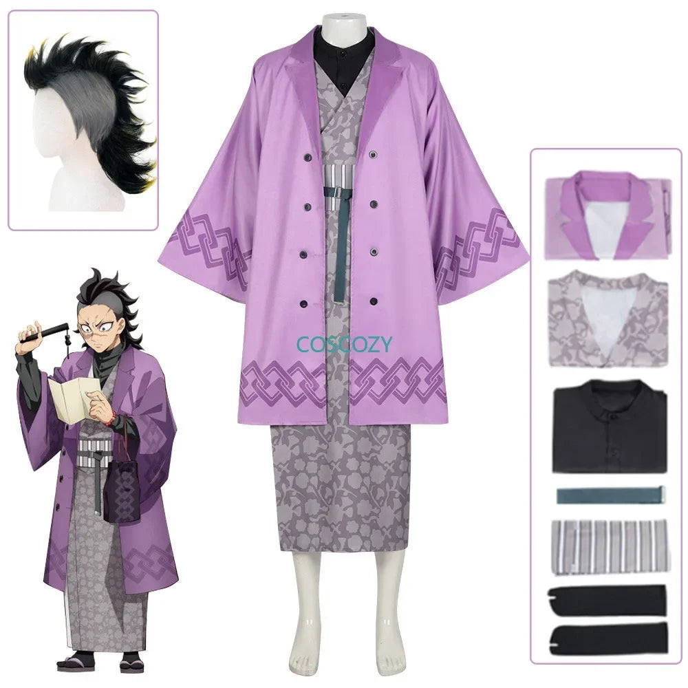 Anime Demon Slayer Shinazugawa Genya Cosplay Costume – Otakuen