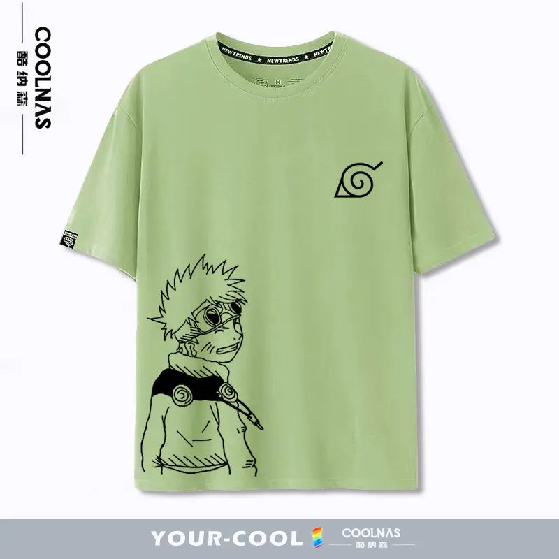 Naruto Anime Pure Cotton Kids & Family Casual Round-Neck T-Shirt 6