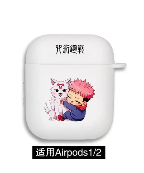 Anime Jujutsu Kaisen Case for Airpods 3 2 1 Pro Silicone Bluetooth Headphone Cover Gojo Satoru Air Pod Earphone Box Black Coque