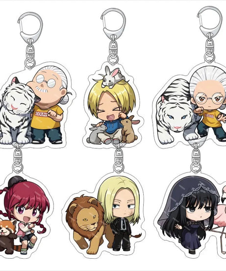 Anime Sakamoto Days NEW Acrylic Acrylic Fun Keychain Animation Related Product Girl Gift Key Chain Bag Charm Q version Pendant