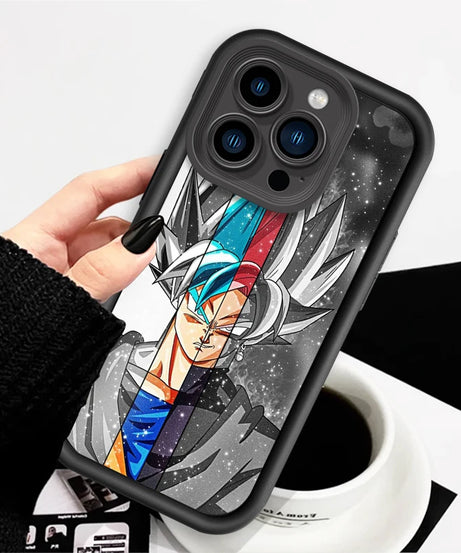 D-Dragon Ball Logo Japan Goku Eye Ladder For Apple iPhone 15 14 13 12 11 XS XR X Pro Max Plus Soft Phone Case