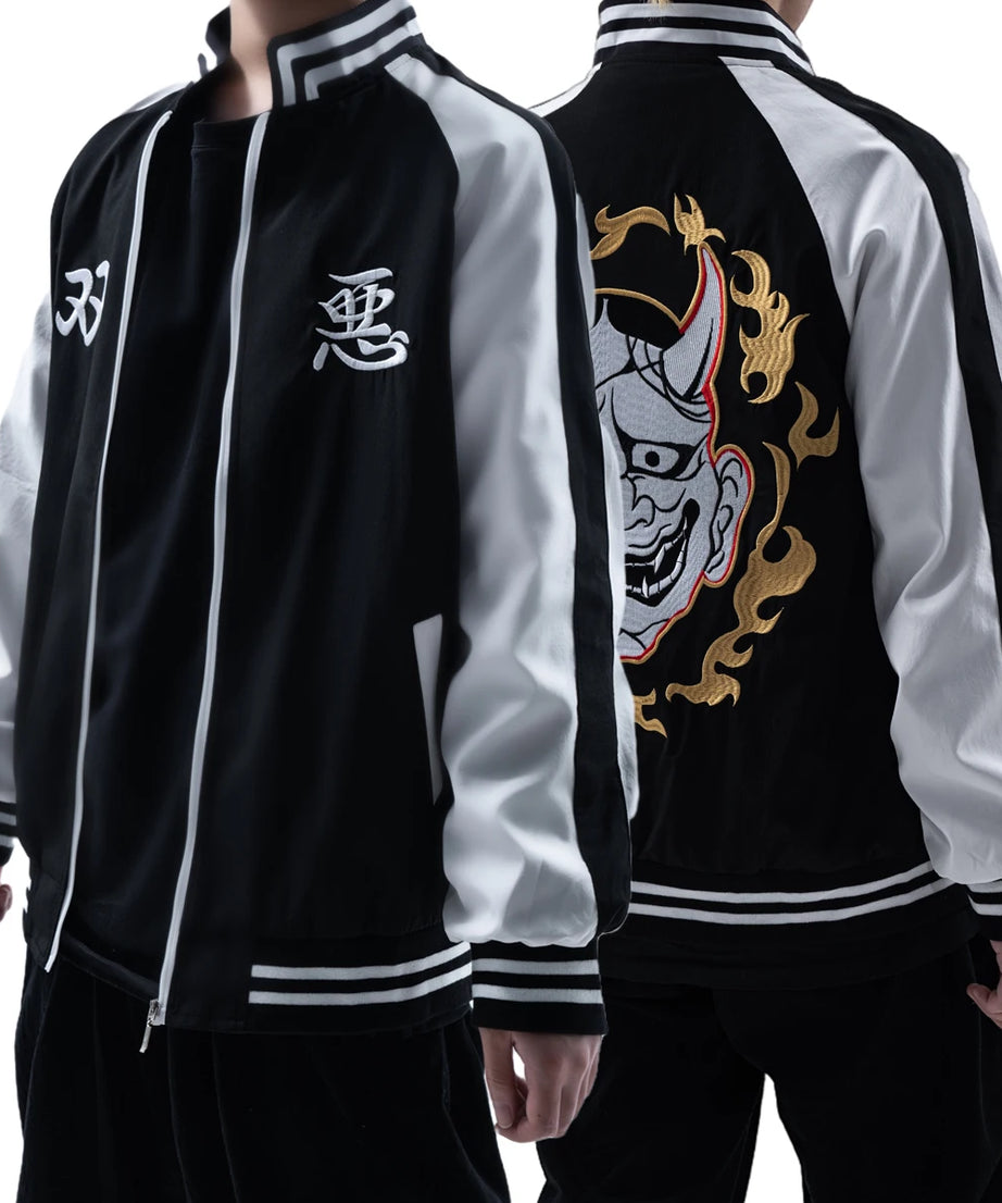 HOLOUN Tokyo Anime Costume Souta Nahoya Kawata Jacket Smiley Angry High Density Embroidery Casual Wear Halloween Gift