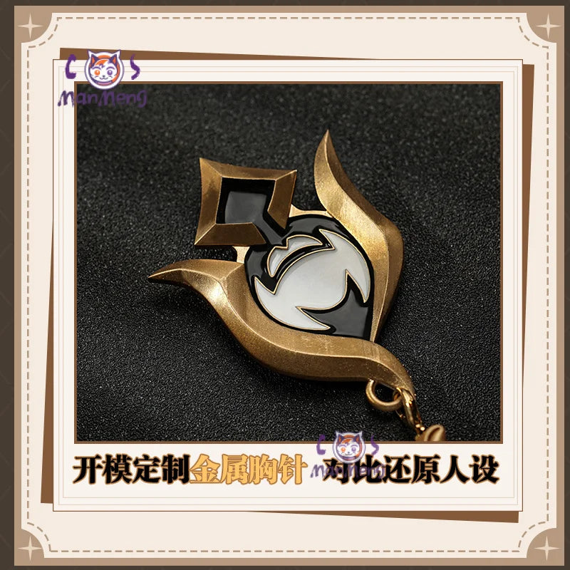 Aventurine Cosplay Costume Ten Stonehearts Uniform Honkai Star Rail  Hat Earrings Halloween Party for Women Men Props ManMeng