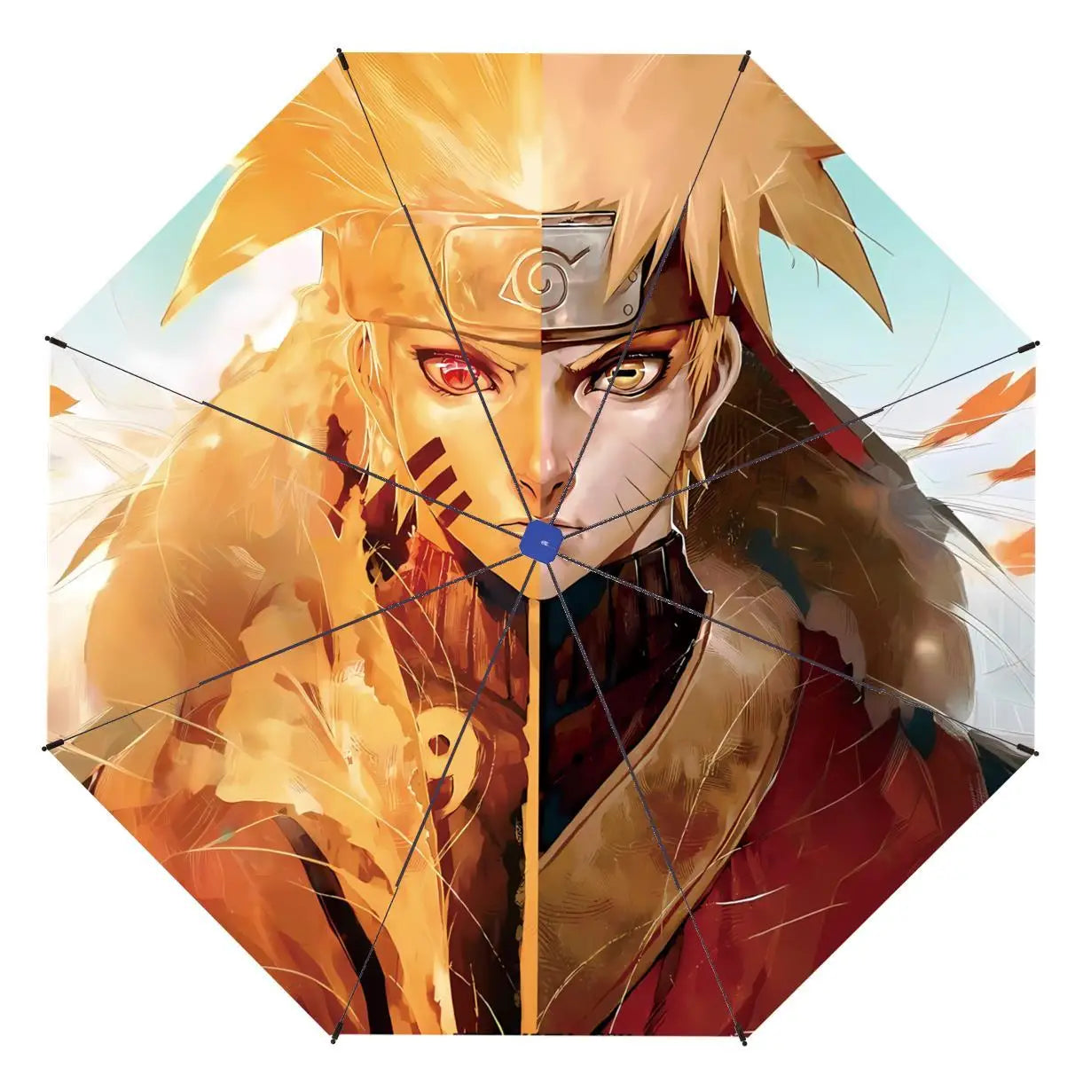 Naruto Umbrella Anime Personality Creative Fashion Sunscreen Student Fully Automatic Folding Umbrella Birthday Gift