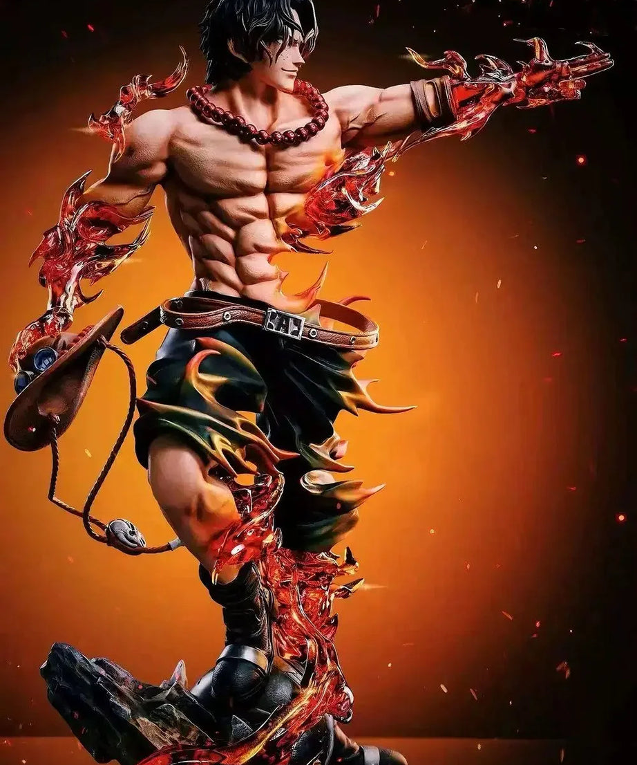 26cm One Piece Ace Anime Figure Portgas·D· Ace Action Figurine Pvc Model Statue Collection Decoration Toys Gift Ornaments