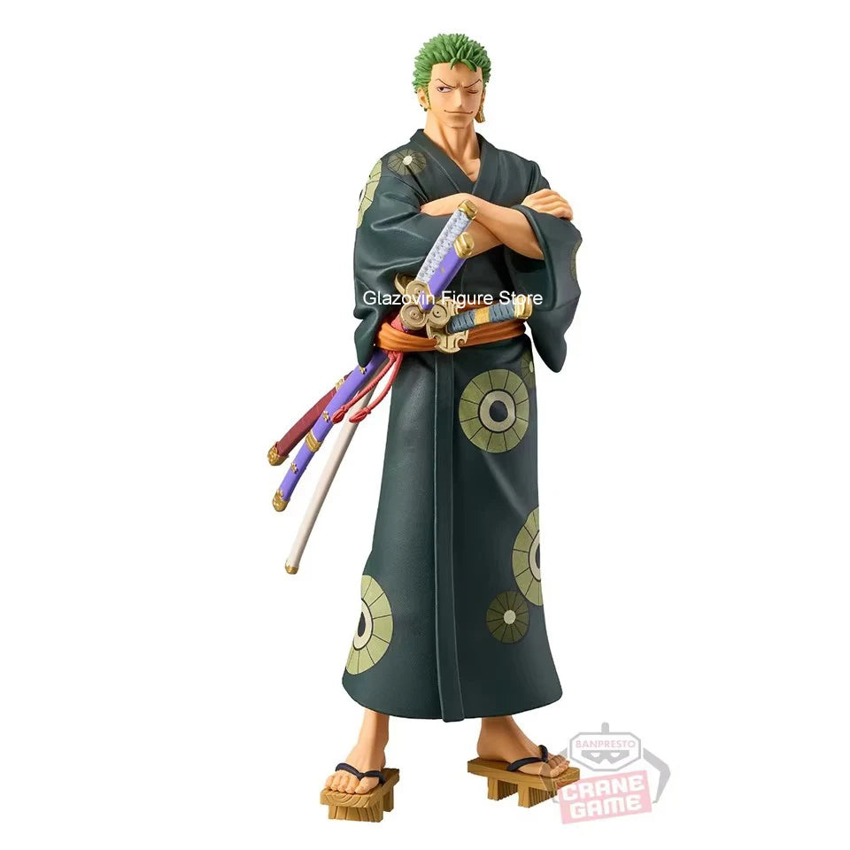 One Piece DXF Wanno Country 17cm Roronoa Zoro Model Toy Decoration Collection Children Birthday Gift