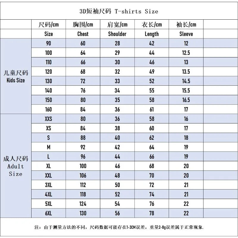 Hot Selling One Piece 3D Printing Fashion Children's Anime Luffy Men's Clothing Children's Boys' T-shirt Summer Short Sleeved