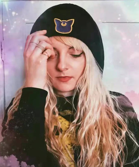 Sailor Moon Beanies Hats Anime Winter Street Punk Knitted Bonnet Caps Warm Elasticity Embroidery Hip Hop Cycling Skiing Hats