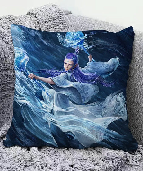 Ne Zha anime peripherals pillows cute personality creative fashion living room sofa bedroom cushions holiday gift