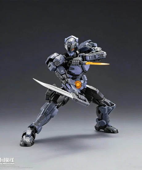 Hemoxian Over Zero 1/10 Baki Boxer Assembly Mecha Model Kit  Action Figure With Water Decals Collectible Toy Ornament Boy Gift