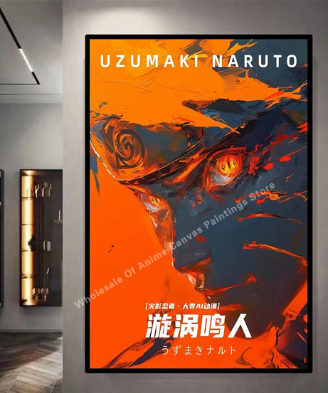 Naruto poster by Kakashisuke Itachi Uchiha Akatsuki Anime character oil painting modern home decoration mural