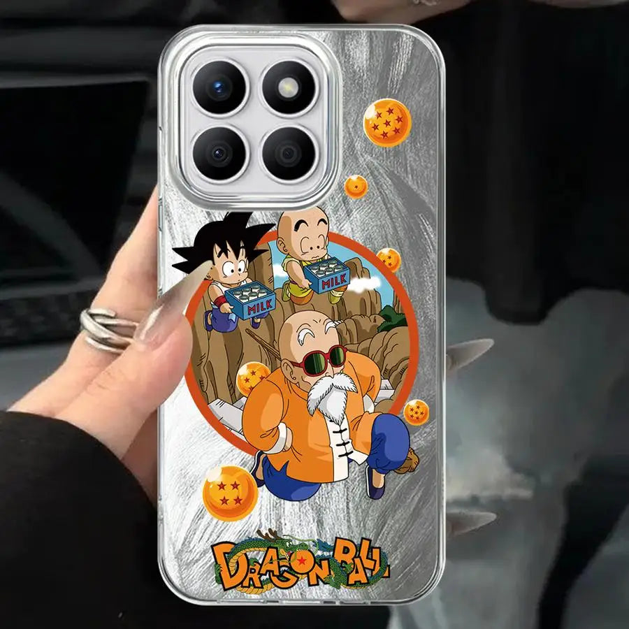 Black Soft Shell Phone Case for Honor X9c X9b X8c 200 Pro X9a X8a 200 400 Lite X7b X8b Cute Dragon Ball