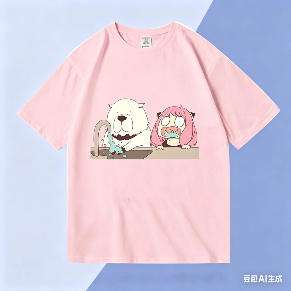 Spy x Family Anime Family Collaboration Cotton T-Shirt – Casual Unisex & Kids Tee 5