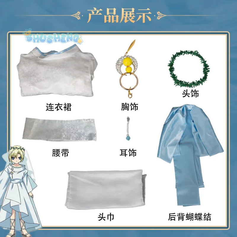 Anime Kamichama Karin Karin Cosplay Costume Jewelry Earrings Belt Halloween Party Cute Set for Men and Women