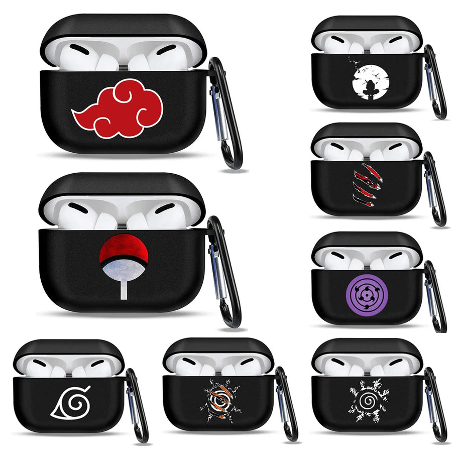 Anime Naruto Soft Earphone Case for Apple Airpods 1 2 3 Pro Akatsuki Itachi Bluetooth Headphone Protective Cover Gifts