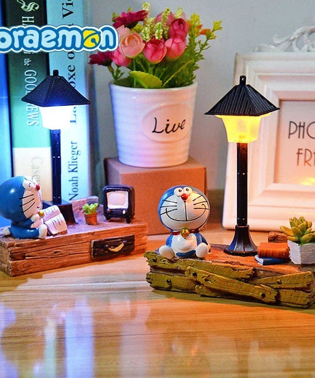 15cm Doraemon & Tinker Bell Night Light – Cute Anime Home Decor Gift