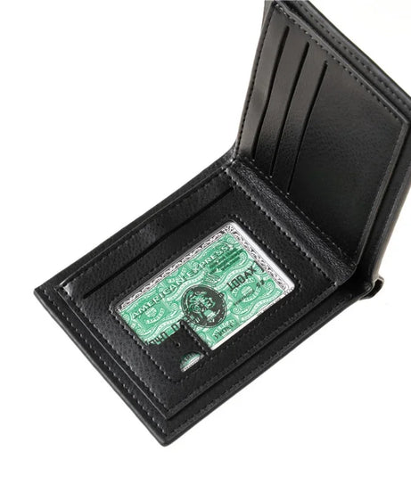 Naruto Sasuke Men Purse Black PU Leather Large Capacity Simple Casual Multiple Slot Card Holder Short Ultra Thin Wallet Gift New