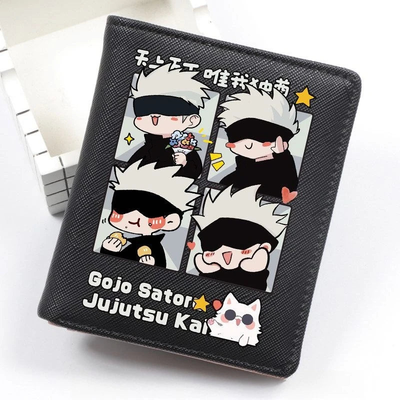 Anime Jujutsu Kaisen Short Zipper Wallet – Yuji Itadori & Megumi Fushiguro Card Holder 6